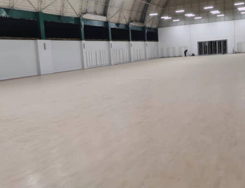 wood look gym flooring