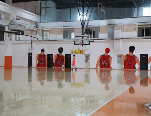 laminate Volleyball solid assembling wooden flooring