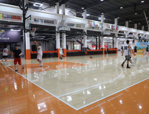 Best Wooden Basketball Court? LVL Sleeper Assembled Flooring is it!