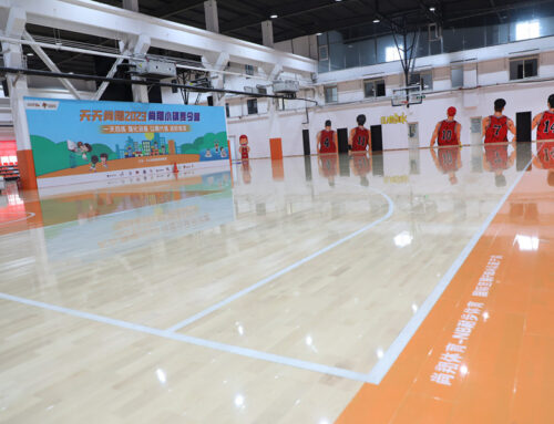 Keel Volleyball Soft Maple Wooden Flooring: Enhance the game and Durability.